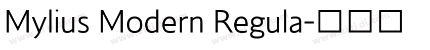 Mylius Modern Regula字体转换